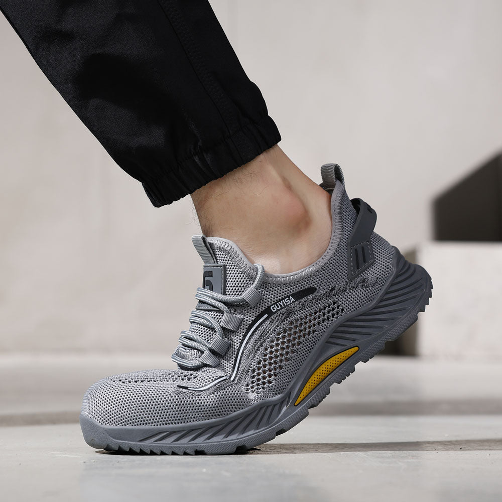 Comfortable Steel Toe Work Shoes Lightweight Breathable