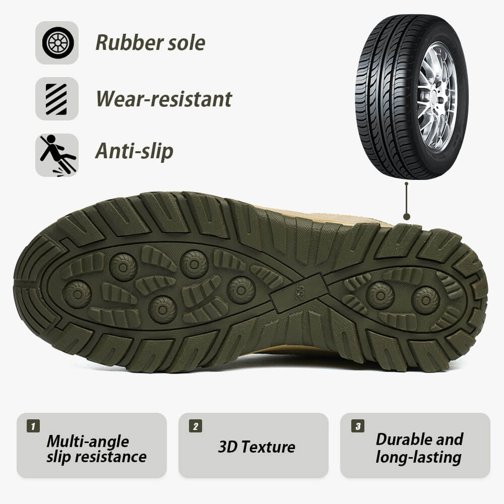 Fashionable Lightweight Work Shoes Durable Rubber Sole