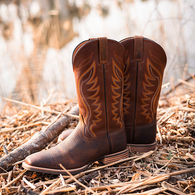 Heritage Roughstock Men's Western Cowboy Boots Slip Resistant