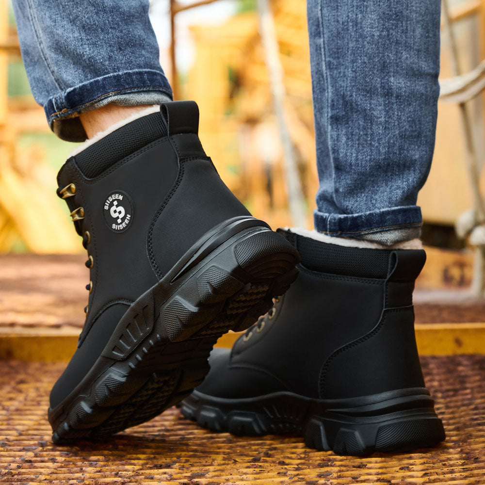 Insulated Warm Steel Toe Boots Puncture Proof