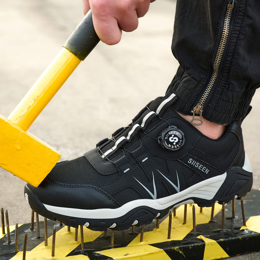 Lightweight Fashion Steel Toe Work Shoes Slip Resistant