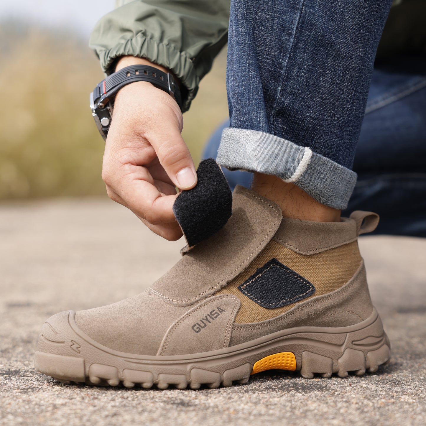 Comfortable Slip On Steel Toe Work Shoes for Welders
