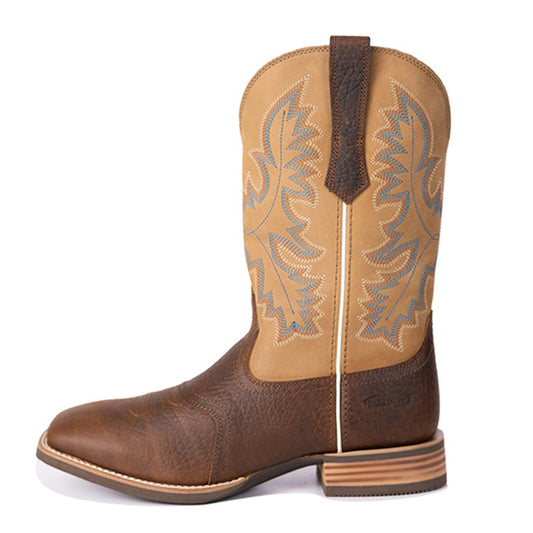Stylish Embroidered Men’s Western Cowboy Boots Heritage Roughstock