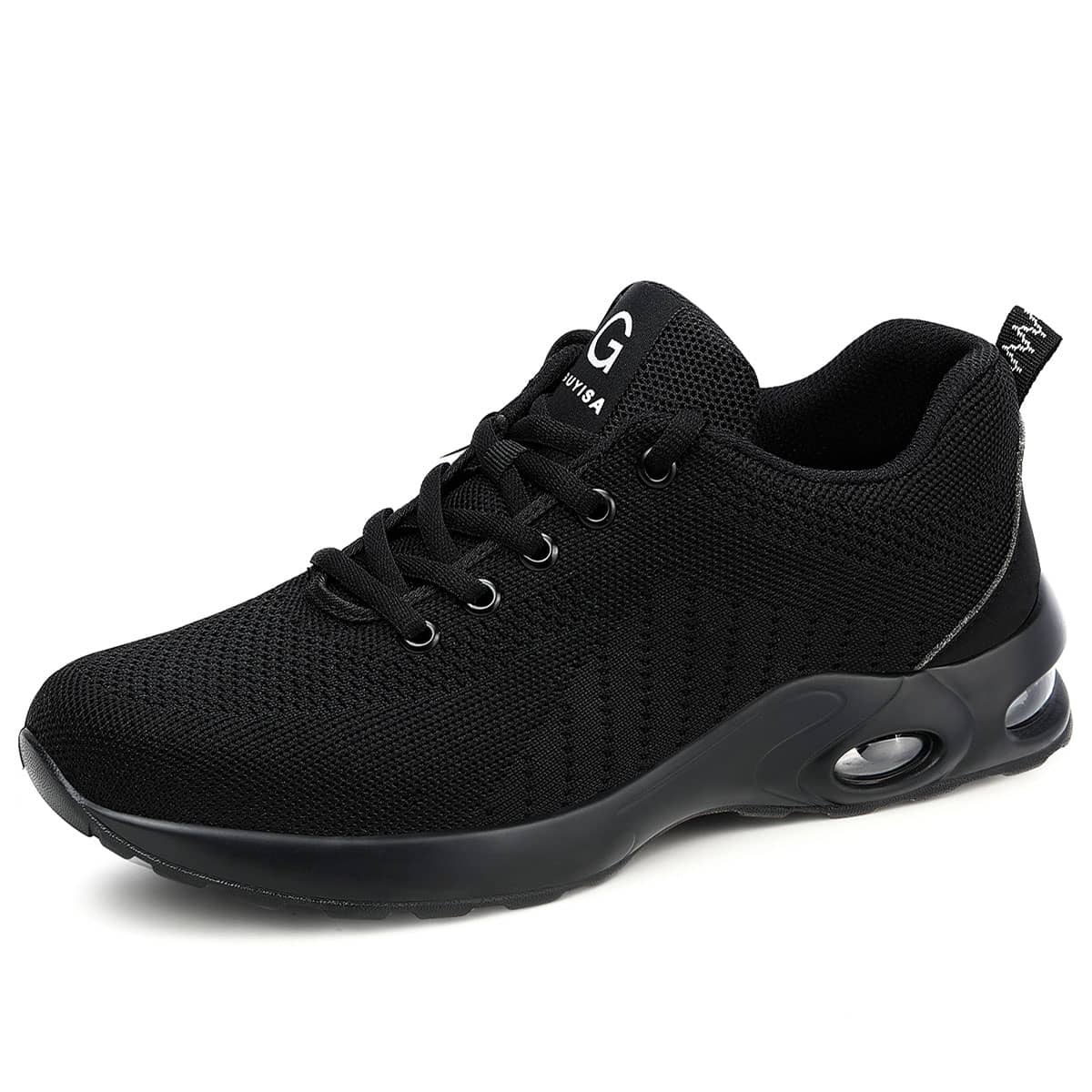 DS9192 Comfortable Steel Toe Shoes Anti Fatigue Black