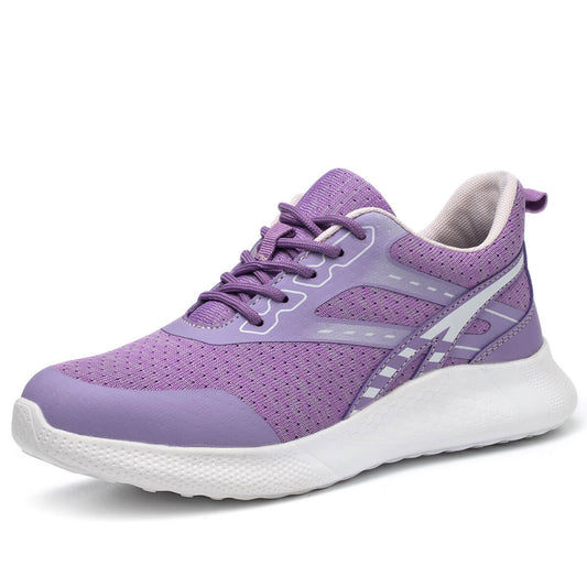 DS108 Lightweight Breathable Women's Steel Toe Shoes Purple