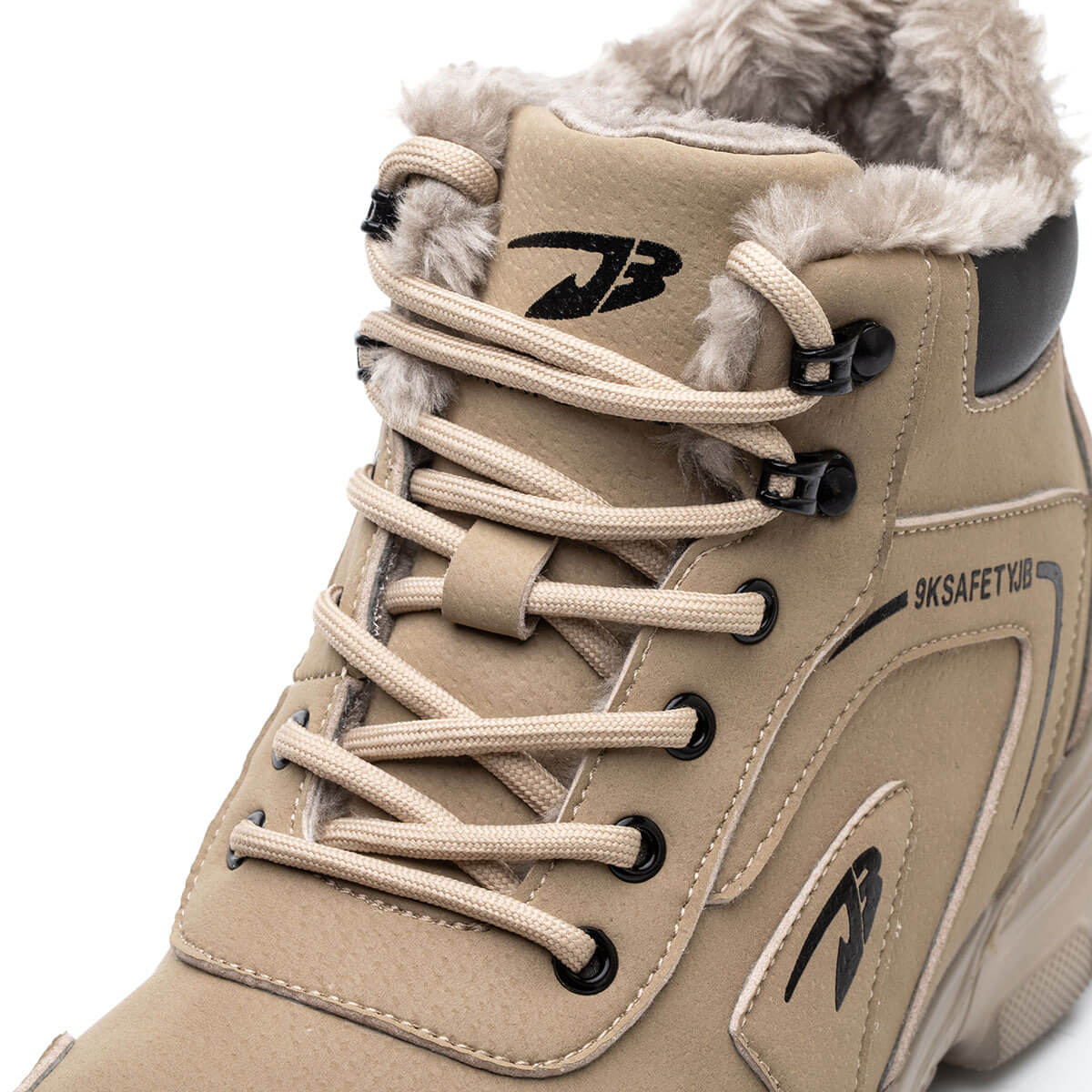 DS9193 Warmest Winter Steel Toe Work Boots Khaki