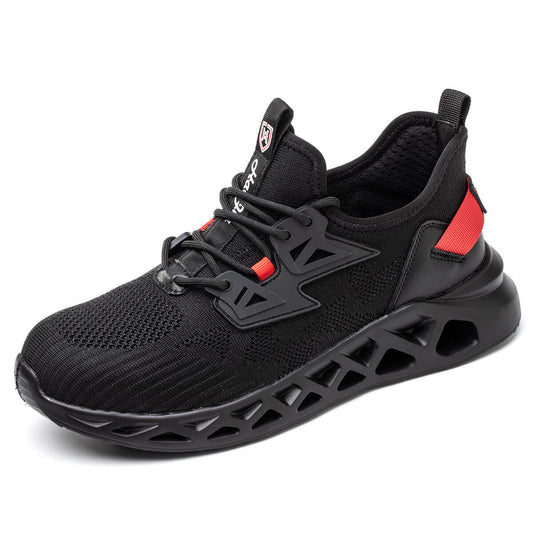 DSK18 Comfortable Breathable Steel Toe Work Shoes Black