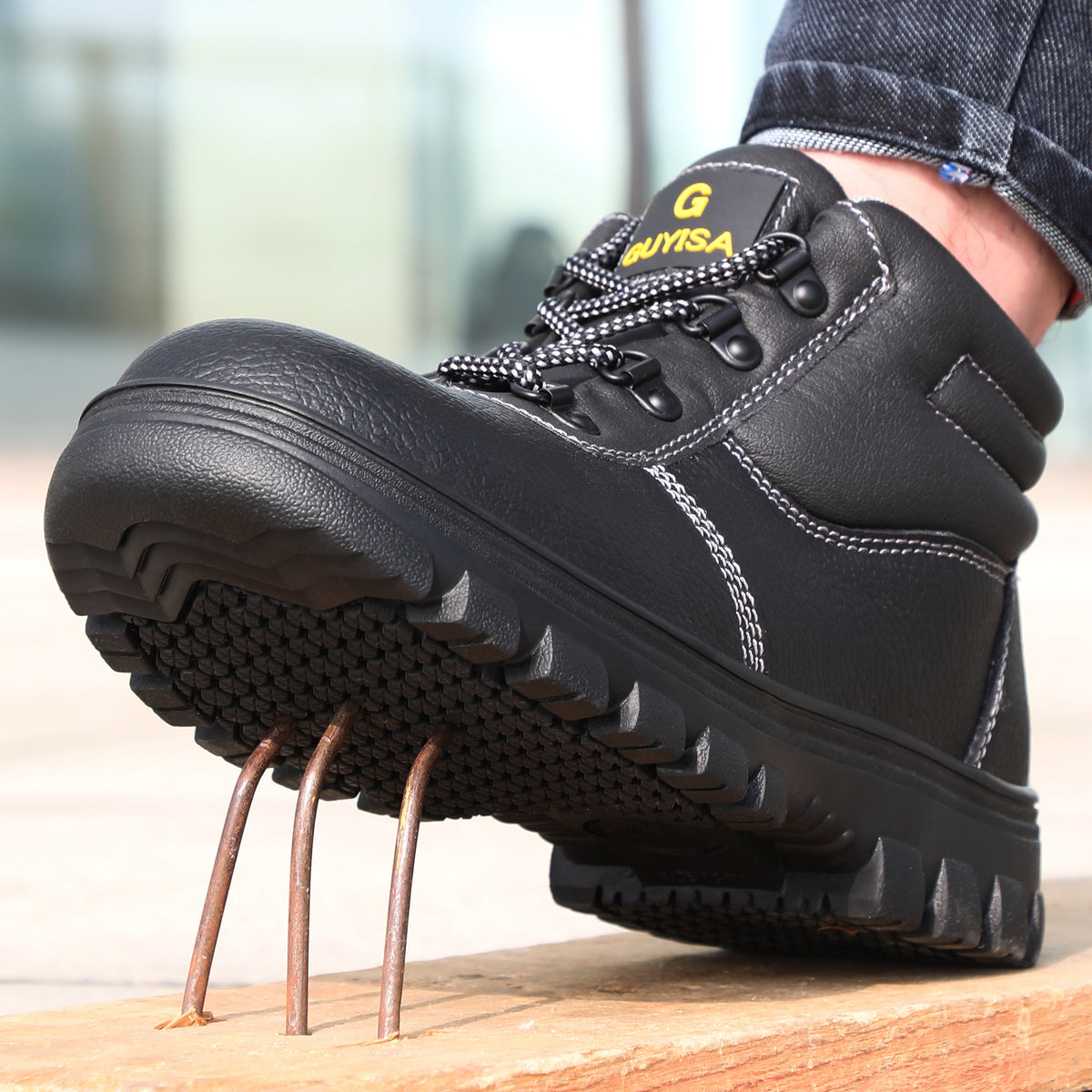 Water Resistant Composite Toe Work Shoes Non Slip