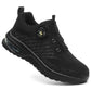 Air Cushion Steel Toe Shoes Shock Absorbing Black
