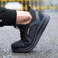 Breathable Composite Toe Safety Shoes Slip Resistant Black