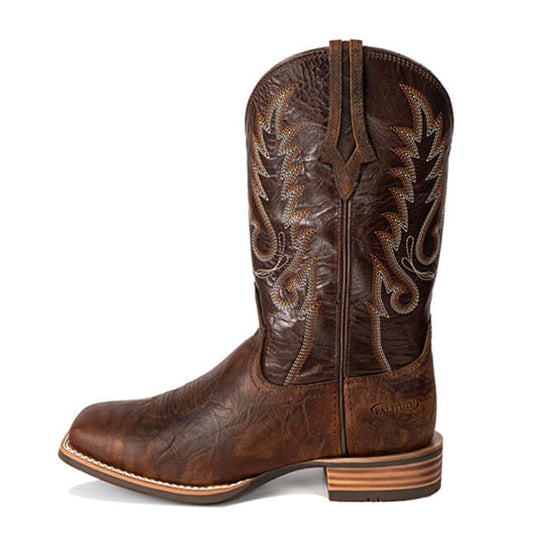 Breathable Women's Square Toe Mid Calf Cowboy Boots with Embroidery