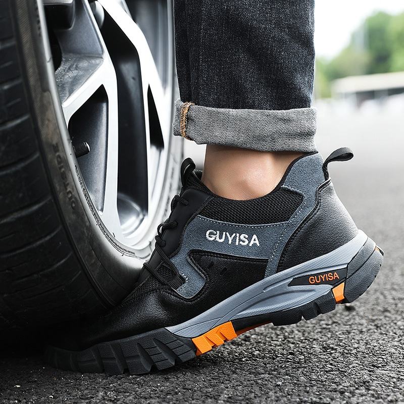 Comfortable Composite Toe Shoes Anti Smashing Black