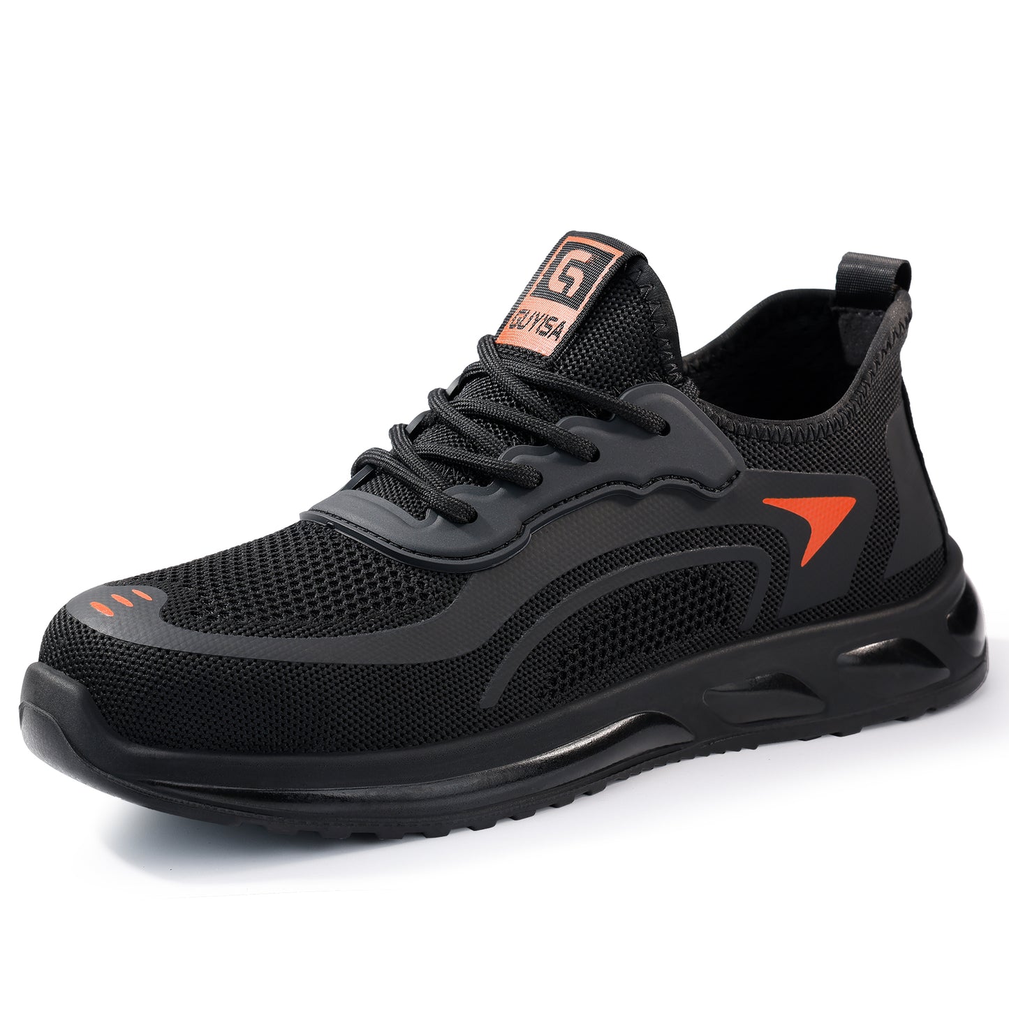 Comfortable Kevlar Composite Toe Work Shoes Black