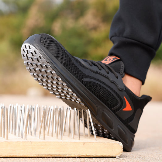 Comfortable Kevlar Composite Toe Work Shoes Black