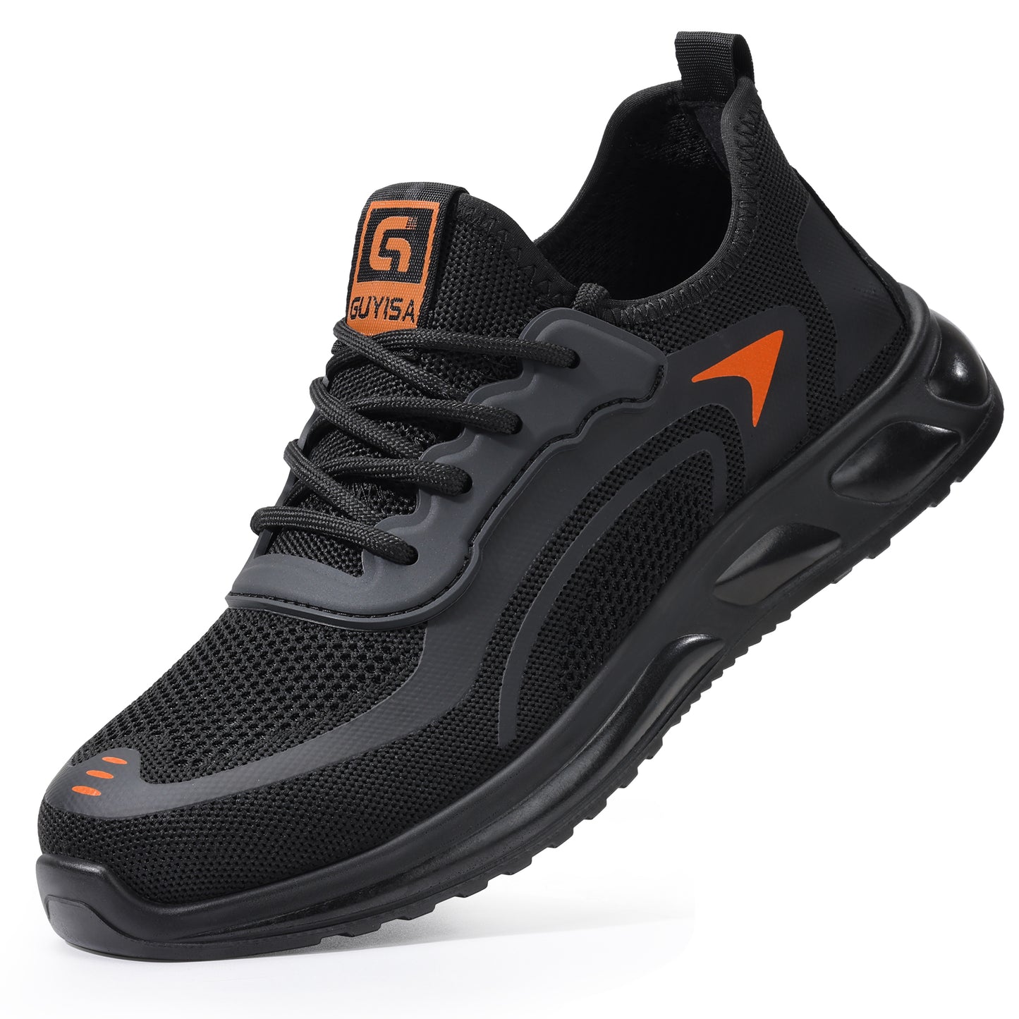 Comfortable Kevlar Composite Toe Work Shoes Black