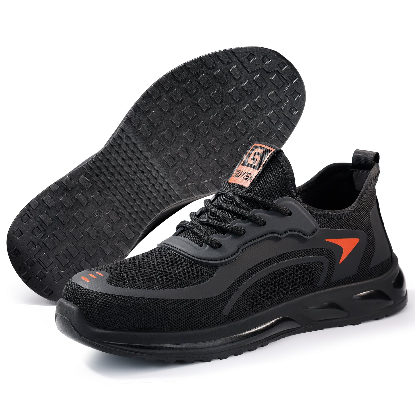 Comfortable Kevlar Composite Toe Work Shoes Black