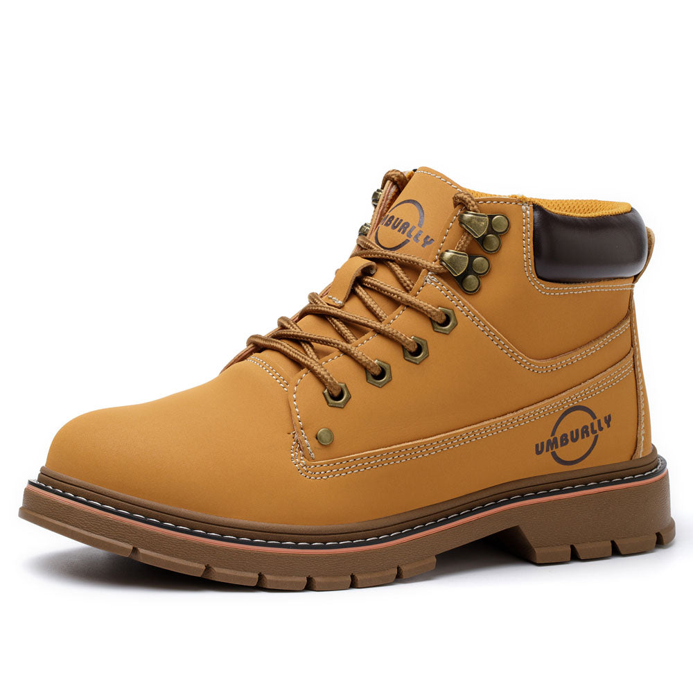 Comfortable Leather Kevlar Work Boots Anti Smashing