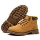 Comfortable Leather Kevlar Work Boots Anti Smashing