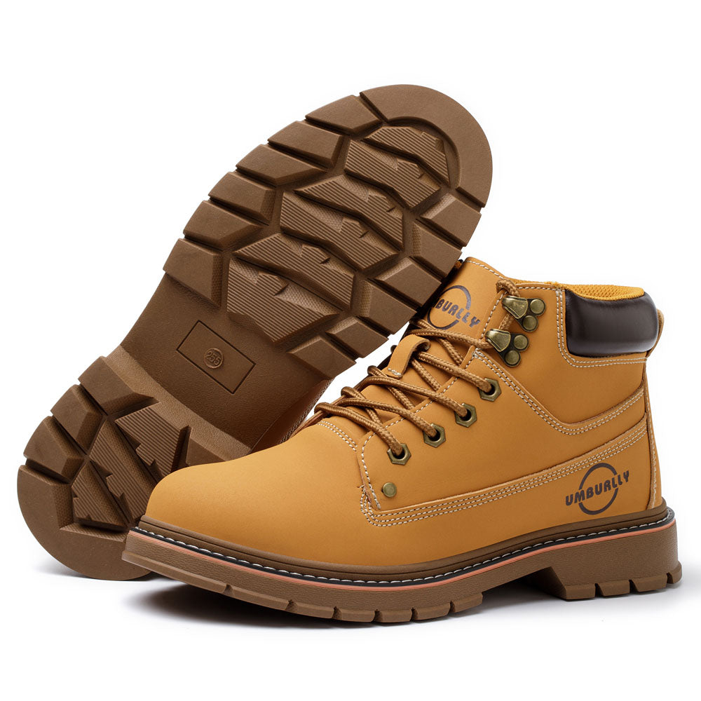 Comfortable Leather Kevlar Work Boots Anti Smashing
