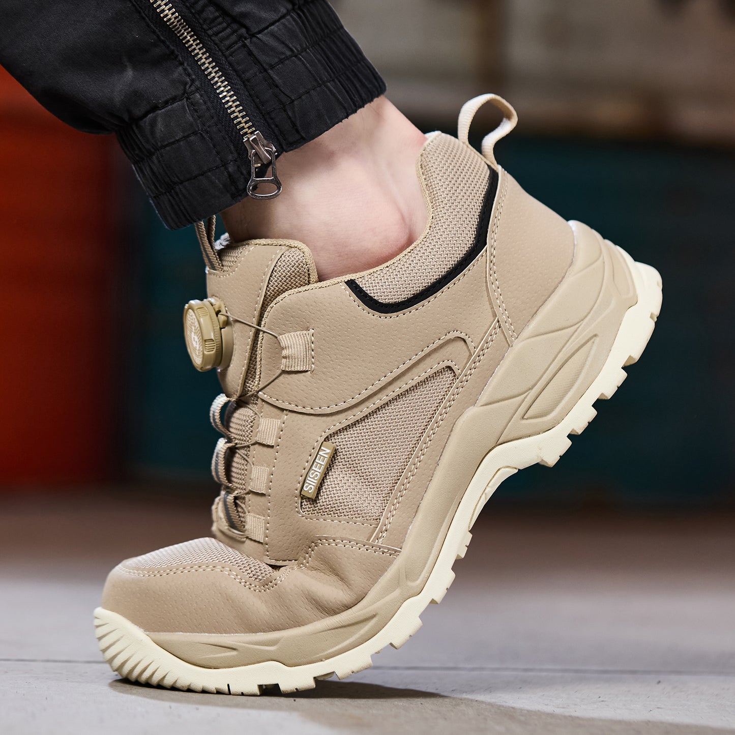 Comfortable Steel Toe Work Safety Shoes Slip Resistant
