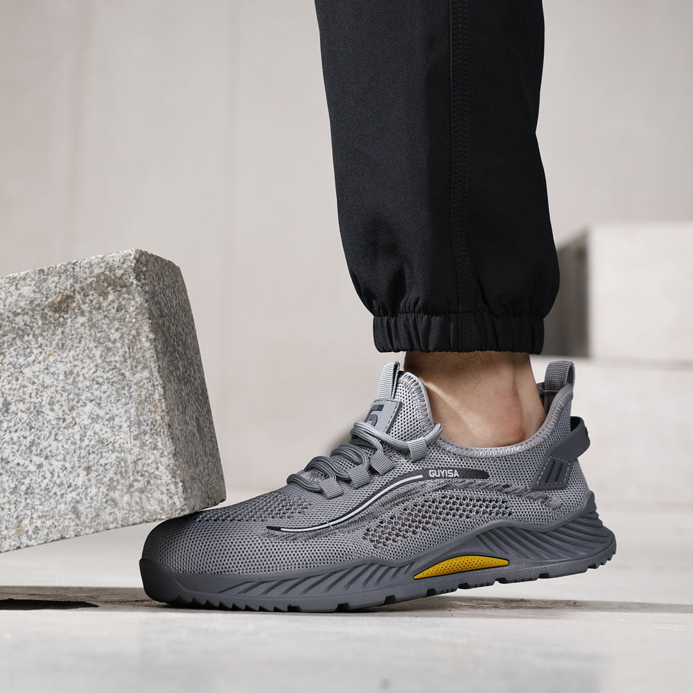 Comfortable Steel Toe Work Shoes Lightweight Breathable