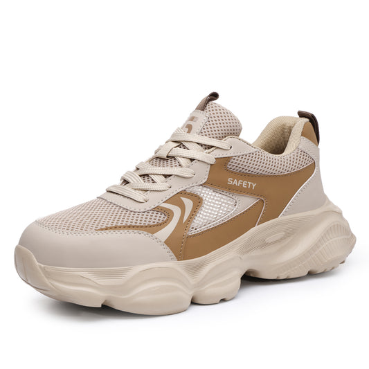 Comfortable Steel Toe Work Shoes with Anti-Puncture Protection