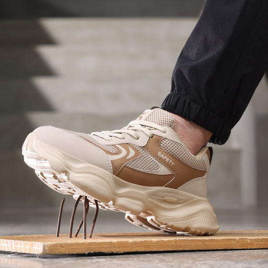 Comfortable Steel Toe Work Shoes with Anti-Puncture Protection