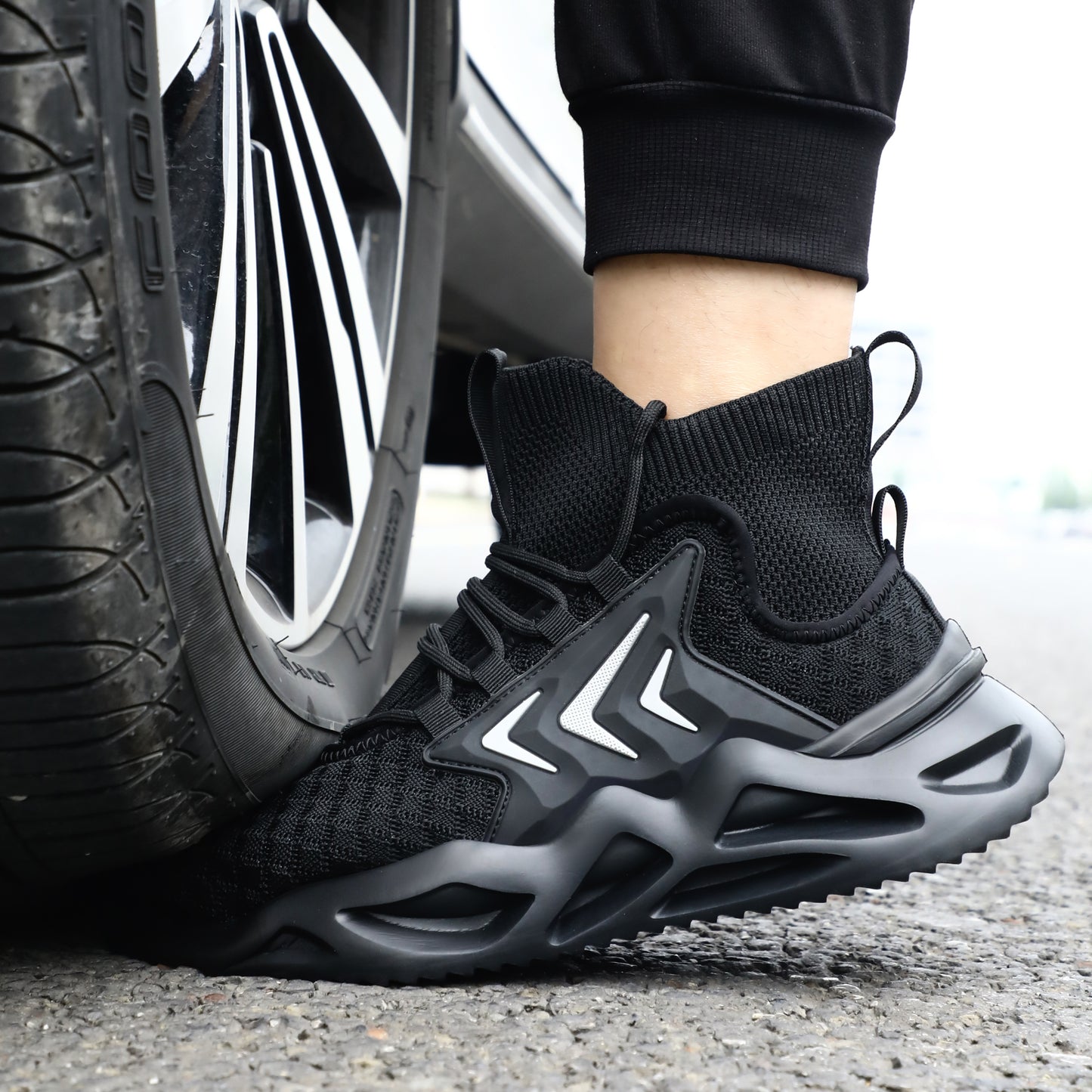 Comfortable Steel Toed High Top Safety Shoes Puncture Proof