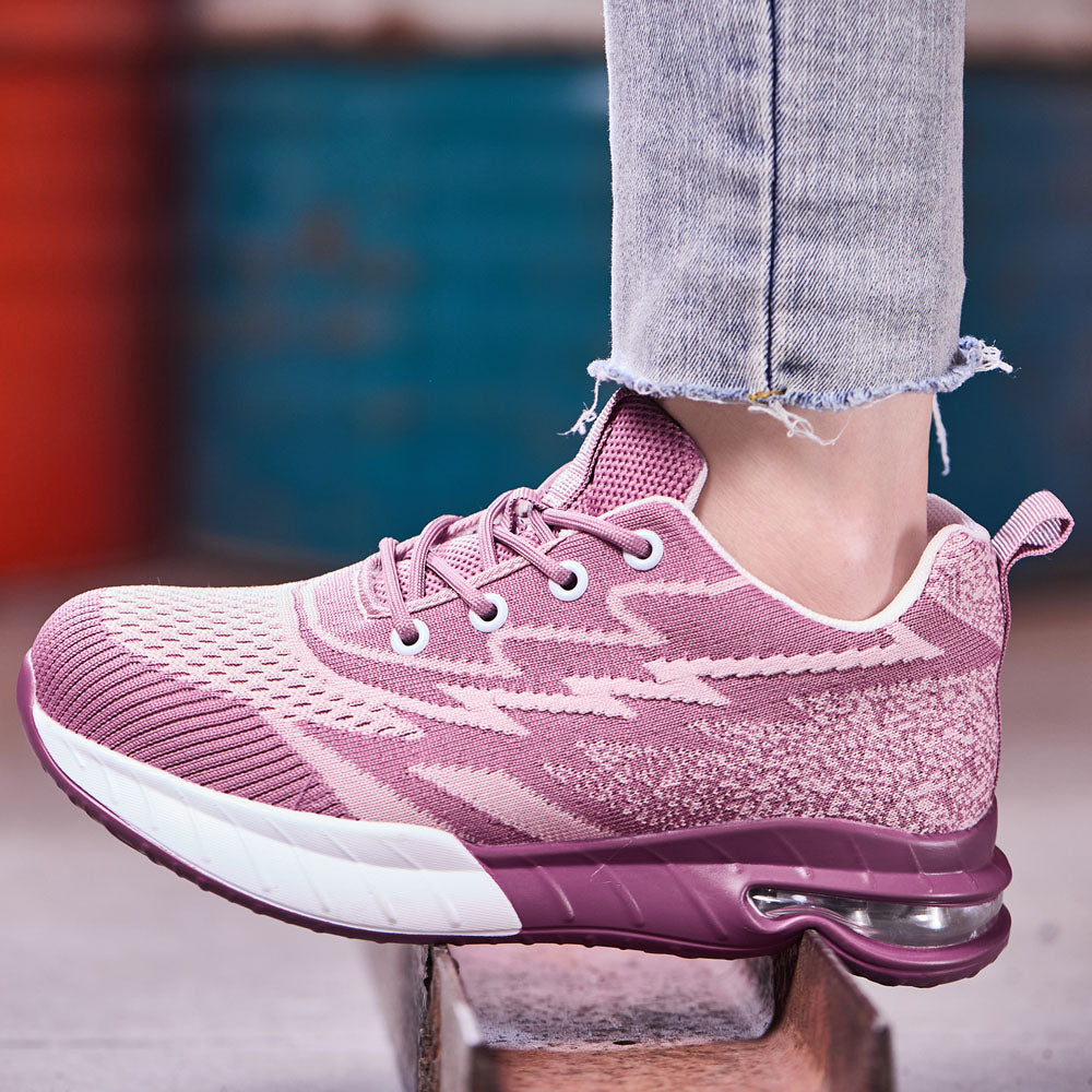 Comfortable Stylish Women's Steel Toe Safety Shoes Pink