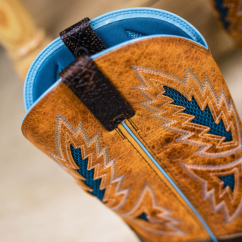 Comfortable Western Cowboy Boots Wide Calf For Men