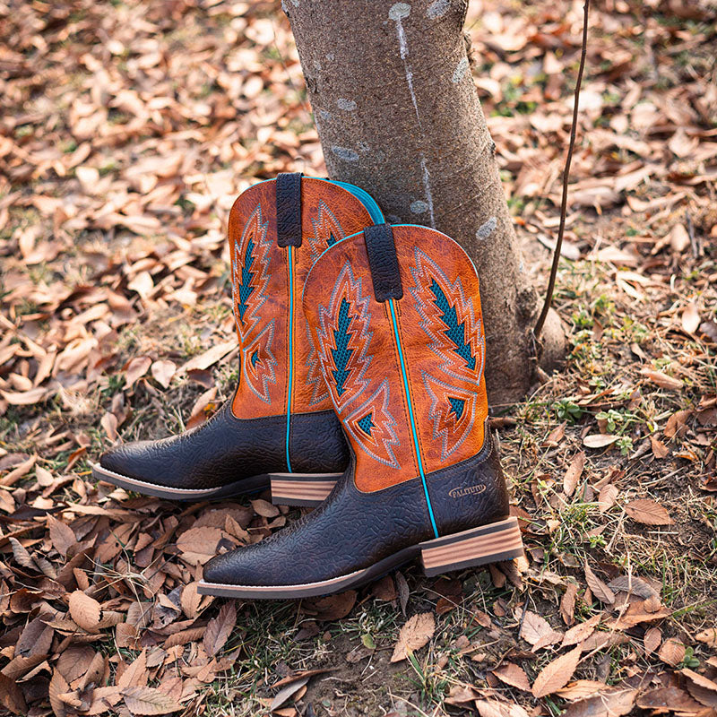 Comfortable Western Cowboy Boots Wide Calf For Men