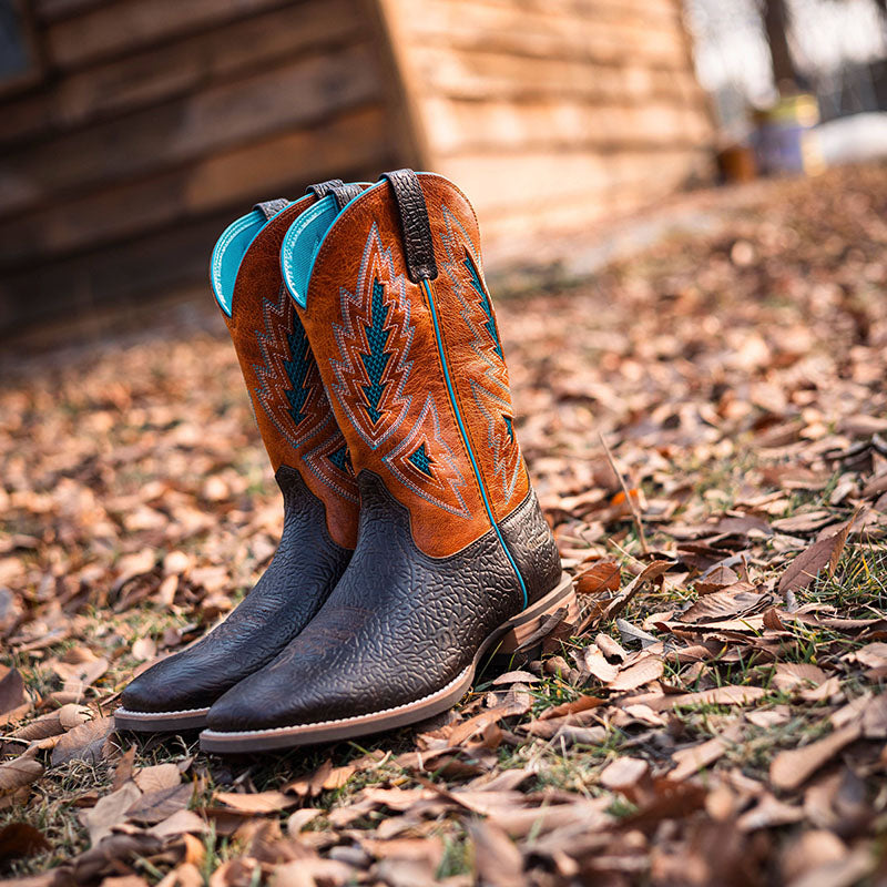 Comfortable Western Cowboy Boots Wide Calf For Men