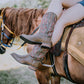 Comfortable Wide Calf Women’s Cowboy Boots in Camel