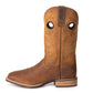 Comfortable Durable Men’s Western Cowboy Boots in Dark Brown Cowhide