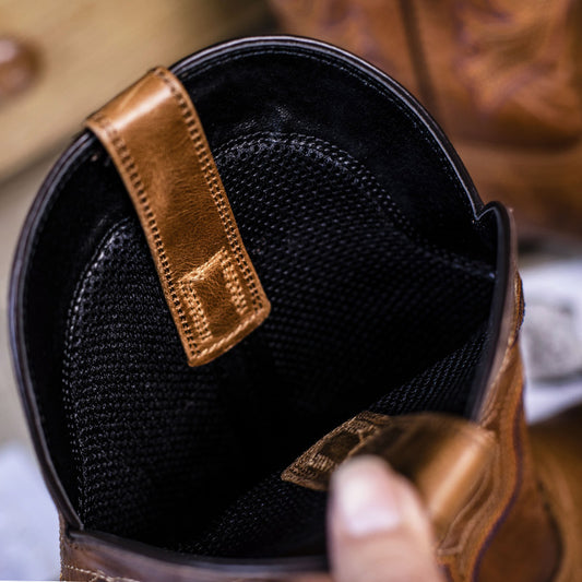 Embroidered Square Toe Western Cowboy Boots For Men