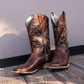 Embroidered Square Toe Women’s Western Cowboy Boots