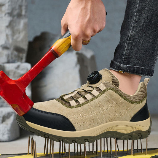 Fashionable Lightweight Work Shoes Durable Rubber Sole