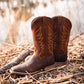 Heritage Roughstock Men's Western Cowboy Boots Slip Resistant