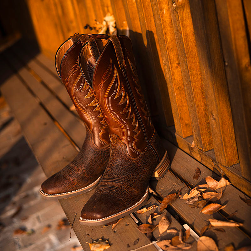 Heritage Roughstock Men's Western Cowboy Boots Slip Resistant