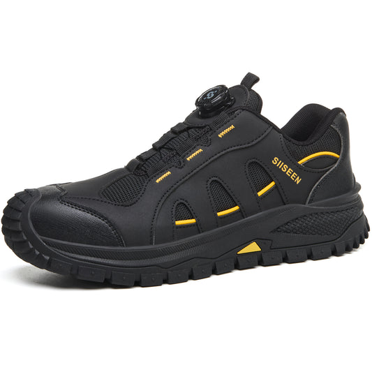 Impact Resistant Steel Toe Kevlar Work Boots Black