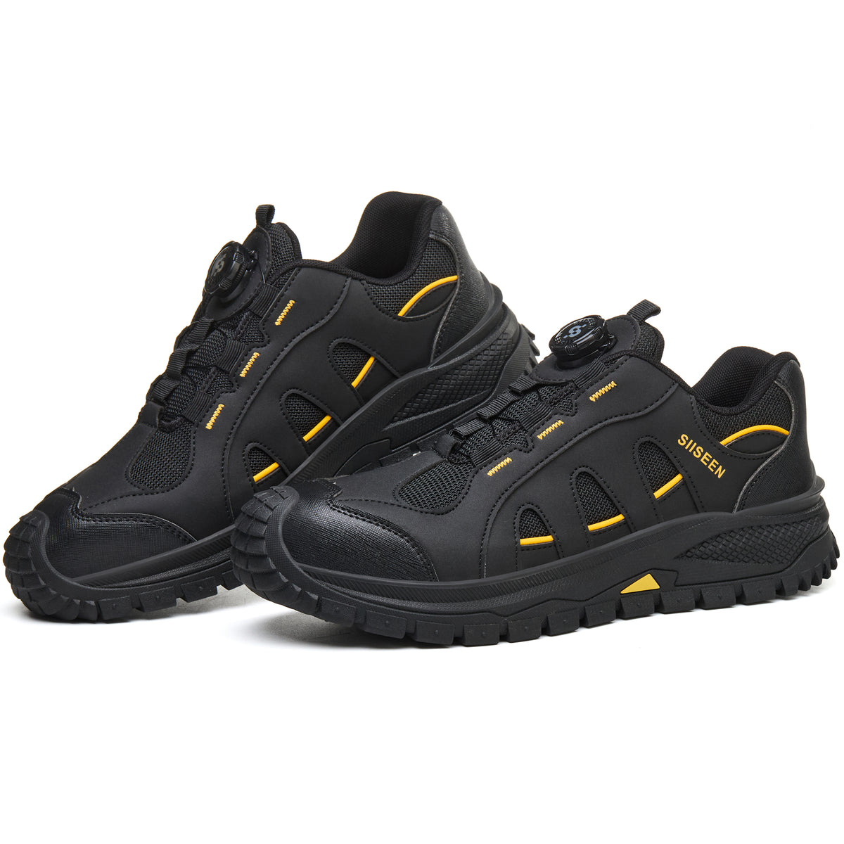 Impact Resistant Steel Toe Kevlar Work Boots Black