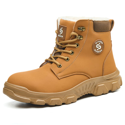 Insulated Warm Steel Toe Boots Puncture Proof