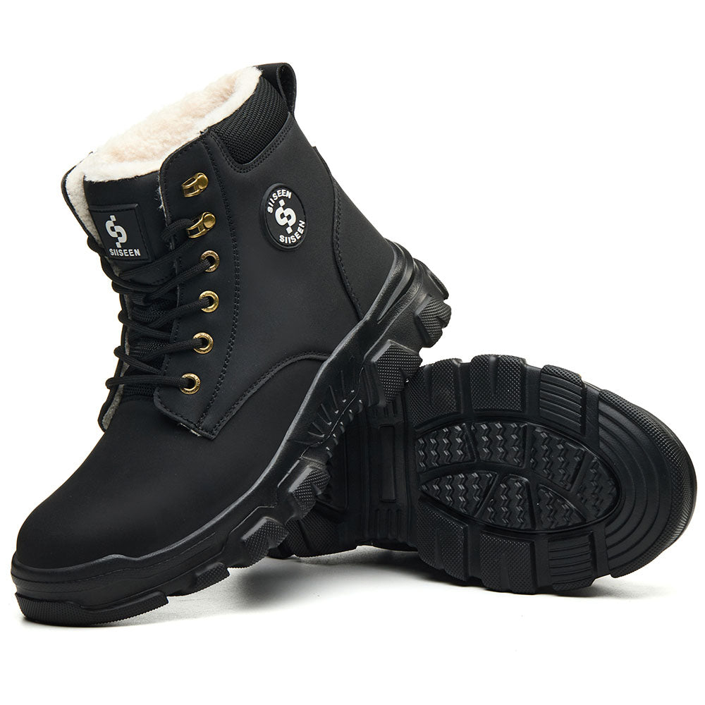 Insulated Warm Steel Toe Boots Puncture Proof