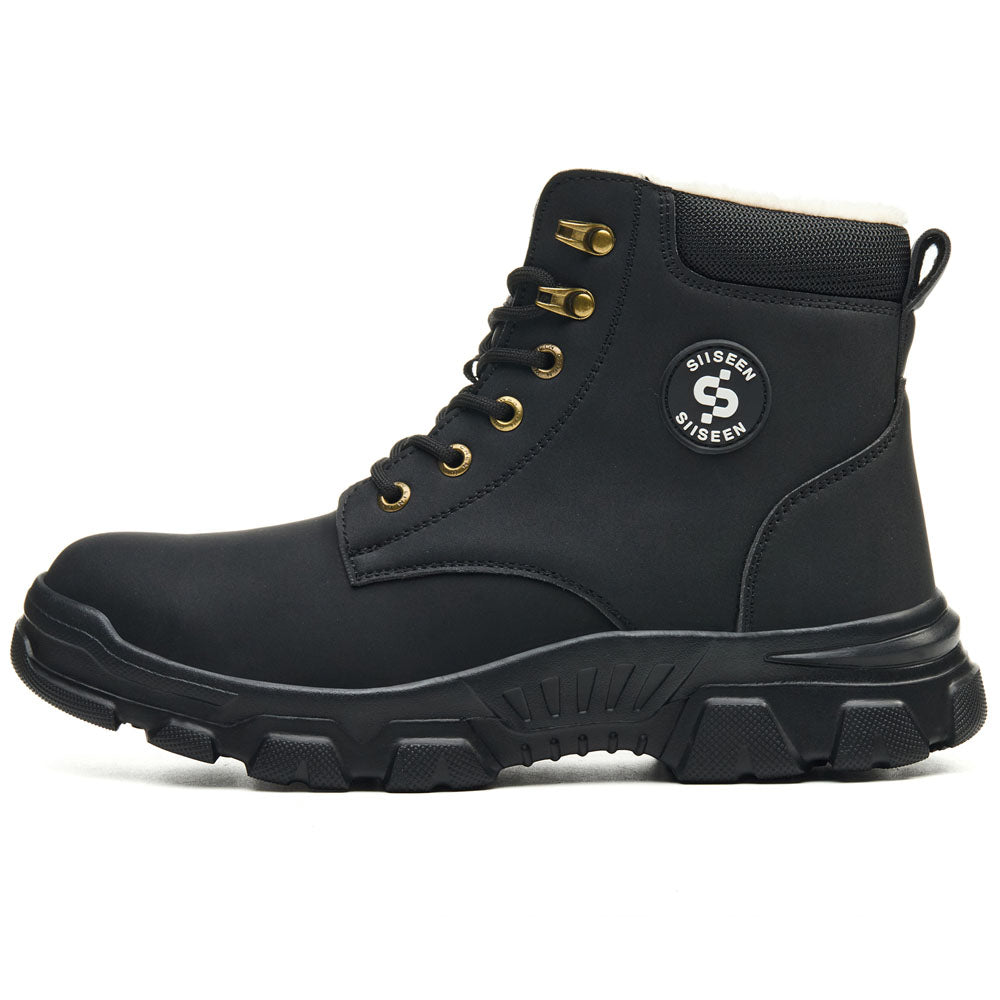 Insulated Warm Steel Toe Boots Puncture Proof
