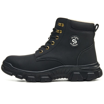 Insulated Warm Steel Toe Boots Puncture Proof