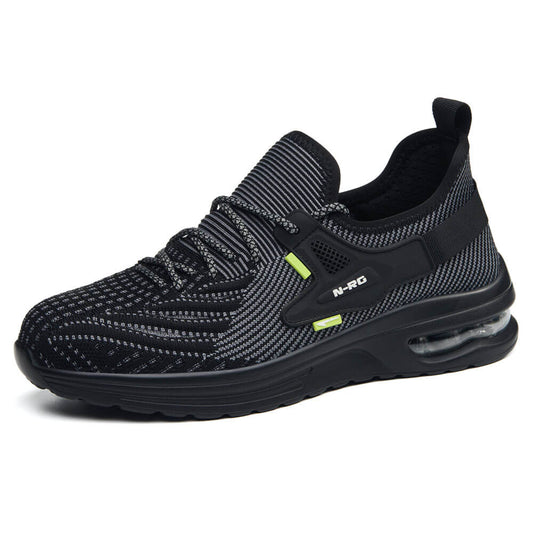 Lightweight Breathable Steel Toe Safety Shoe Black