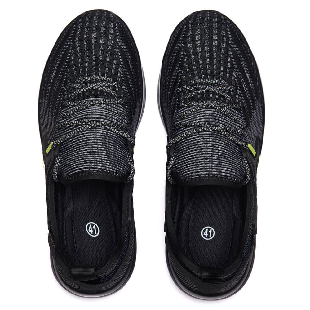 Lightweight Breathable Steel Toe Safety Shoe Black