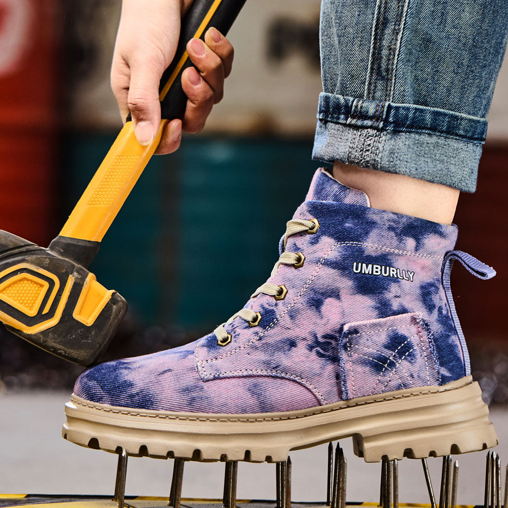 Lightweight Fashion Women’s Steel Toe Work Boots Puncture Proof