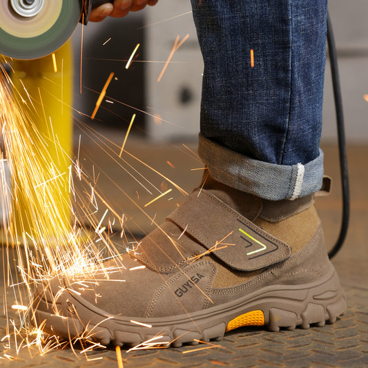 Comfortable Slip On Steel Toe Work Shoes for Welders