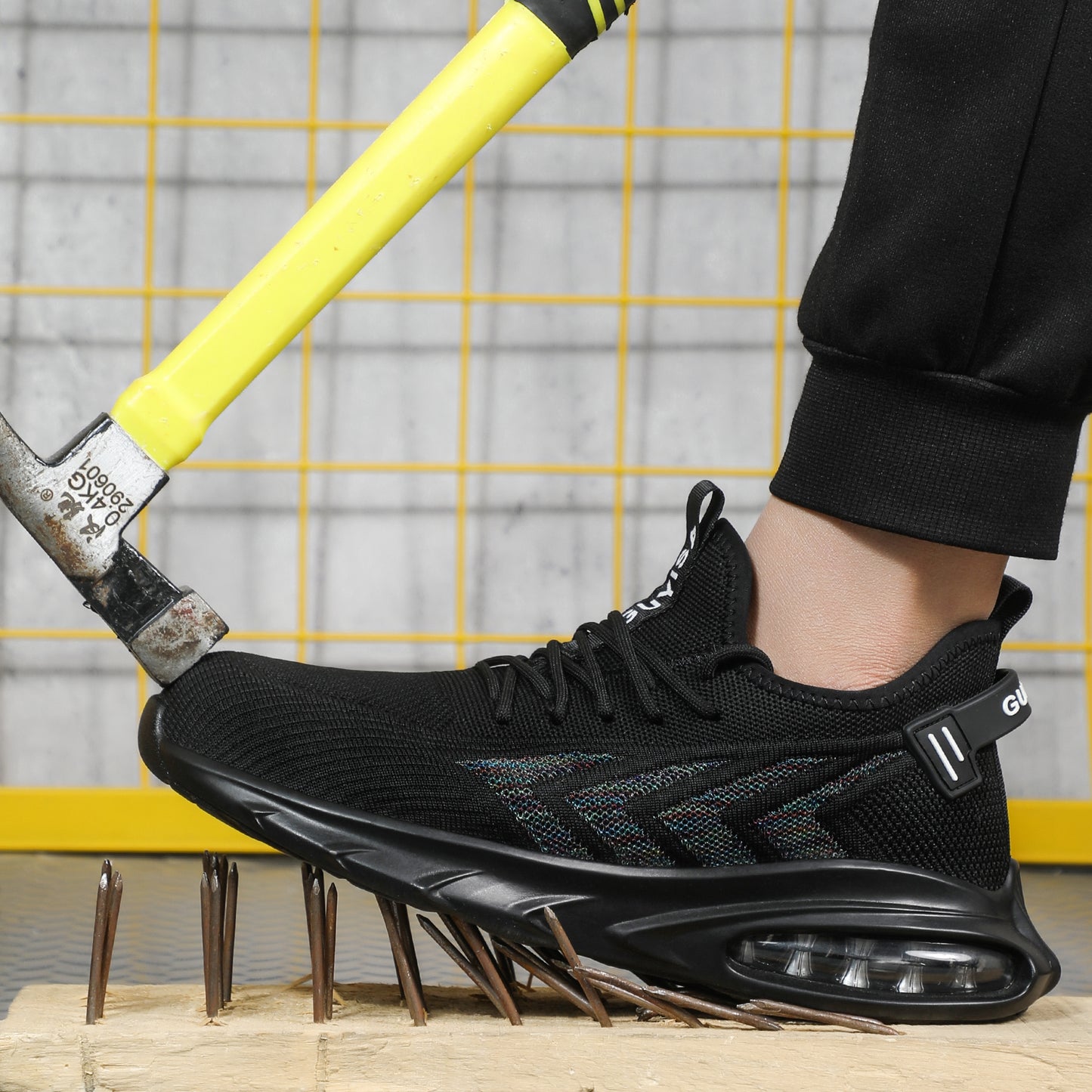 Lightweight Breathable Composite Toe Work Shoes Mesh
